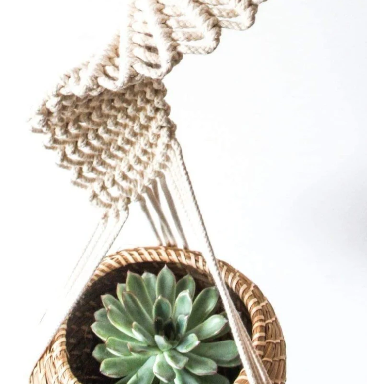 Macrame Hanging Planter – Elegant Crochet Plant Hanger